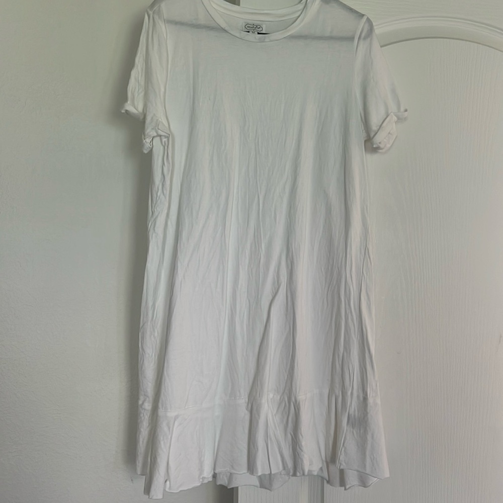 Mud pie ruffle T-shirt dress